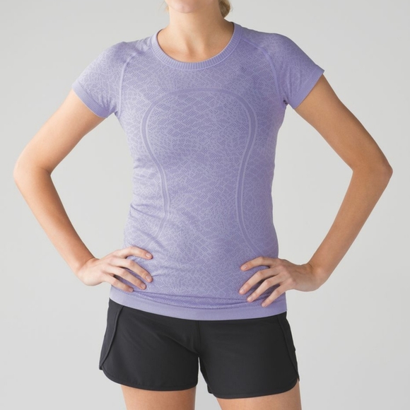 lululemon athletica Tops - Lululemon Swiftly Tech Short Sleeve Crew Lilac